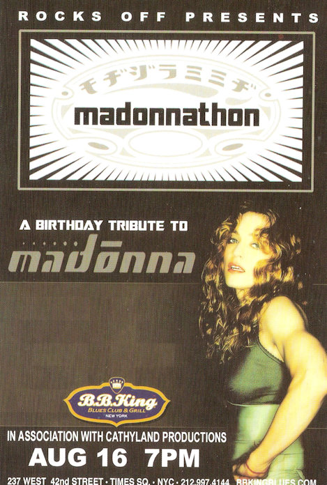 Madonnathon Aug 16 7PM